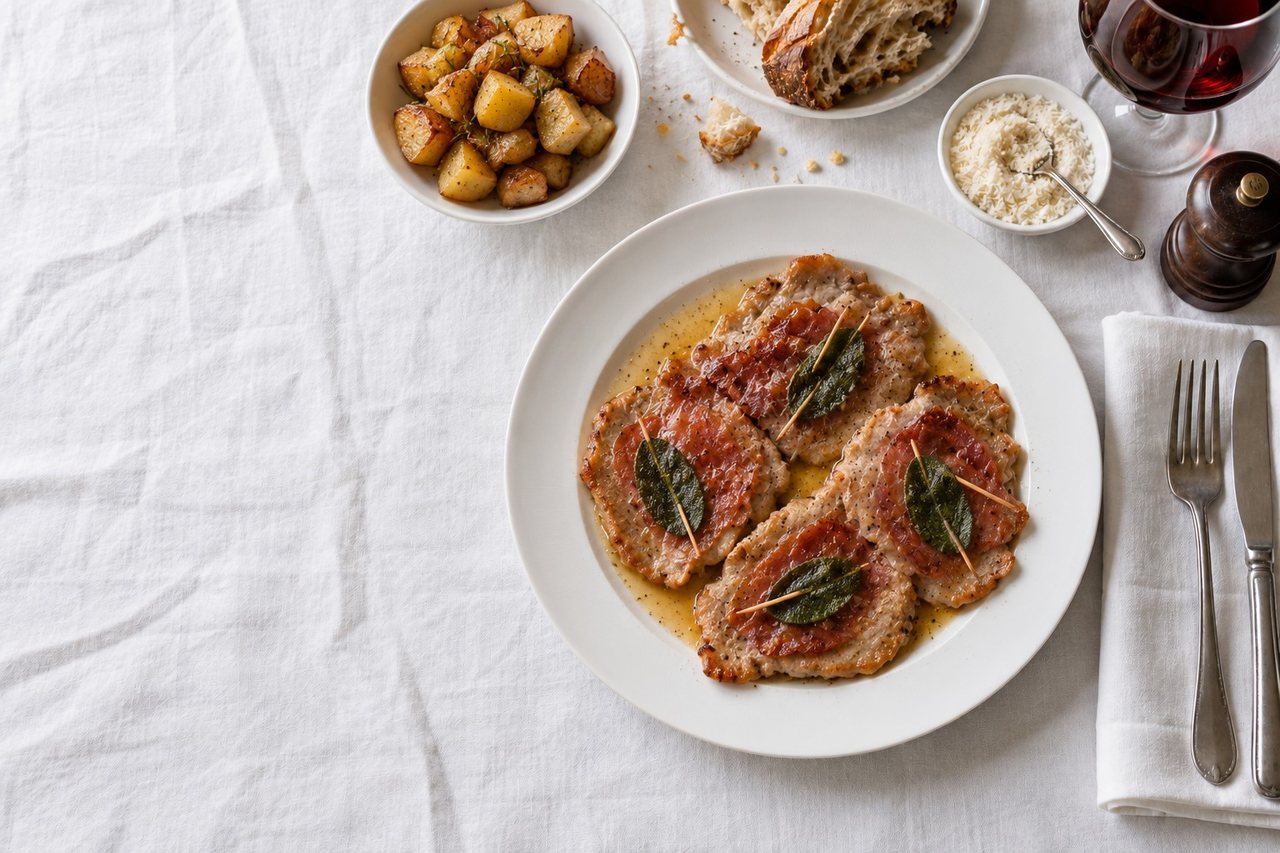 Saltimbocca alla romana con prosciutto e salvia